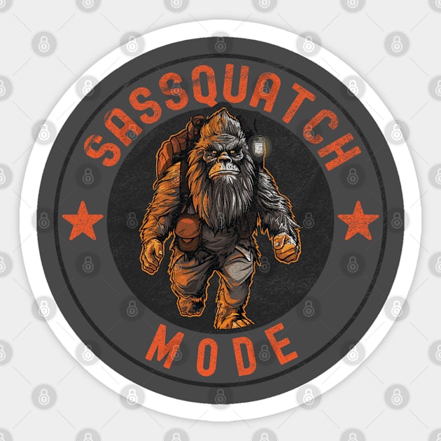 Sassquatch  Mode Sticker by Rowdy Designs